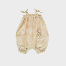 Load image into Gallery viewer, Wild Wawa - Bunny Pocket Romper - Chamomile Gingham