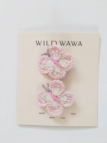 Wild Wawa - Crochet Butterfly - Pink
