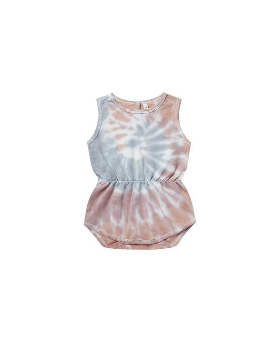 Rylee + Cru - Cinch Playsuit - Rainbow Tie Dye