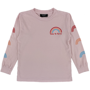 Tiny Whales - Take It Easy Long Sleeve Tee - Light Pink