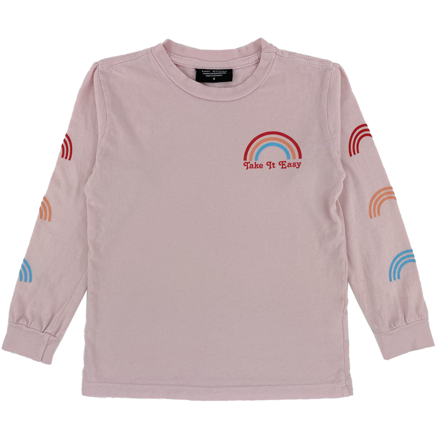 Tiny Whales - Take It Easy Long Sleeve Tee - Light Pink