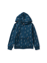 Load image into Gallery viewer, Tea Collection - Good Sport Zip Hoodie - Lightning Bolts in Blue
