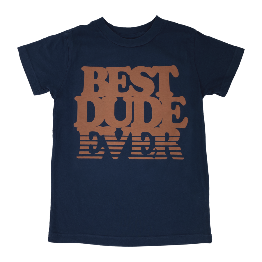 Tiny Whales - Best Dude Ever Tee - Navy