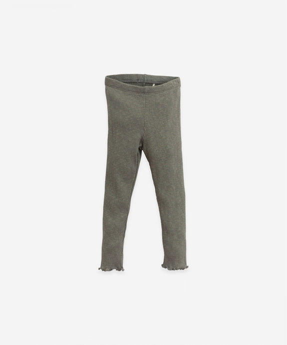 Play Up - Organic Cotton Ribbed Leggings - Cocoon