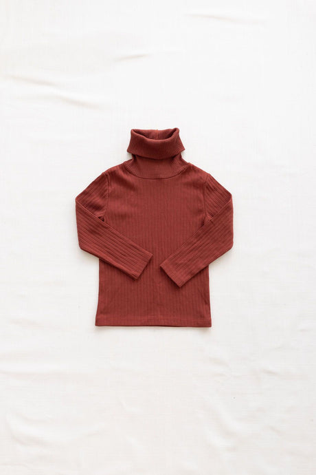 Fin & Vince - Organic Primary Turtleneck - Gingerbread