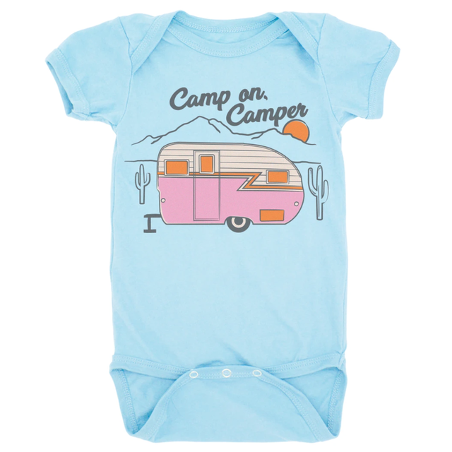 Feather 4 Arrow - Camp On Camper One-Piece - Crystal Blue