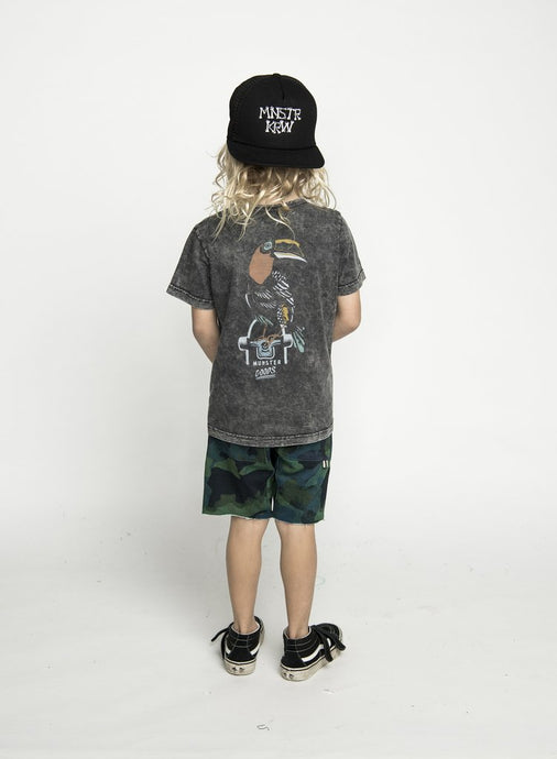 Munsterkids - Can Skate Tee - Washed Black