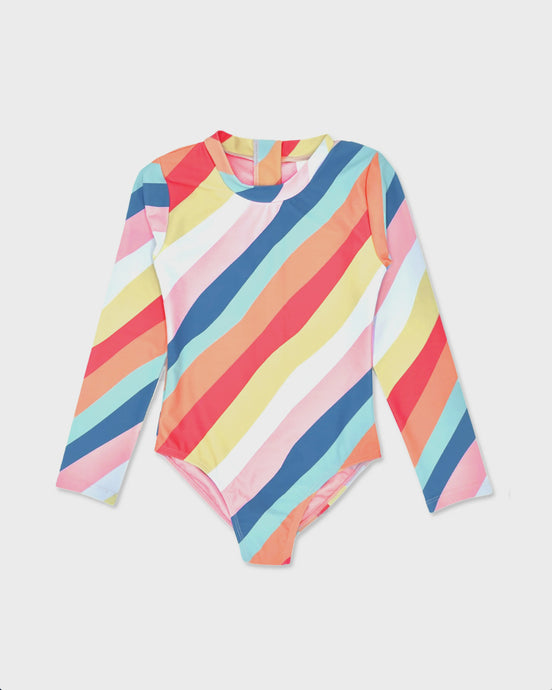 Feather 4 Arrow - Wave Chaser Baby Surf Suit - East Cape Stripe