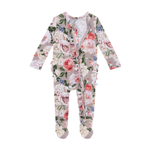 Load image into Gallery viewer, Posh Peanut - Cassie - Footie Ruffled Zippered One Piece