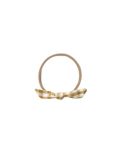Rylee + Cru - Knot Headband - Goldenrod Gingham