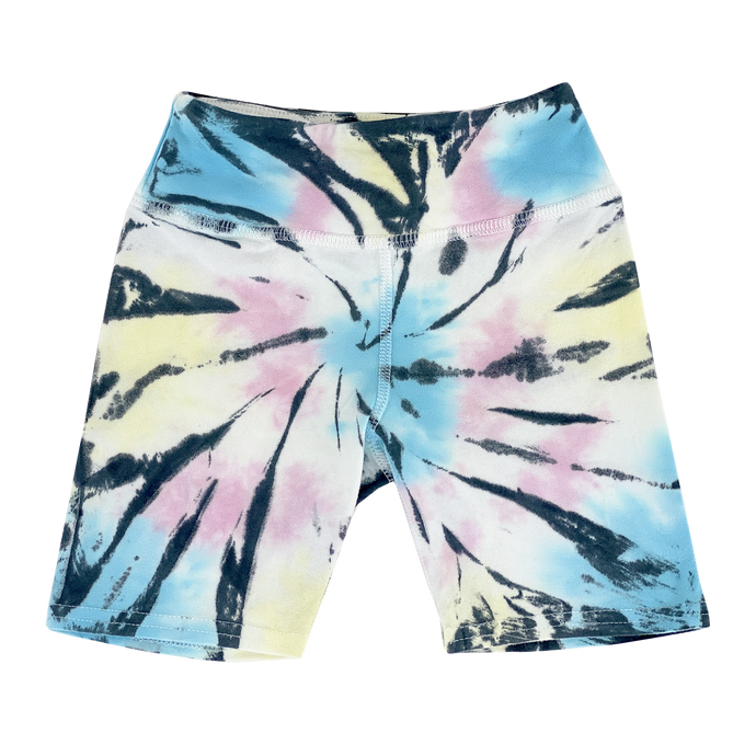 Tiny Whales - Summer Nights Bike Short - Multi Tie Dye