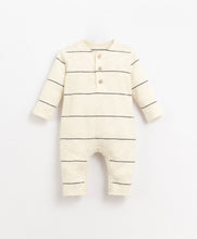 Load image into Gallery viewer, Play Up - Organic Stripe Jumpsuit - Charcoal