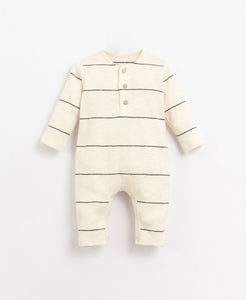 Play Up - Organic Stripe Jumpsuit - Charcoal