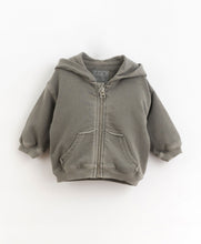 Load image into Gallery viewer, Organic Zip-Up Hooded Jacket - Charcoal