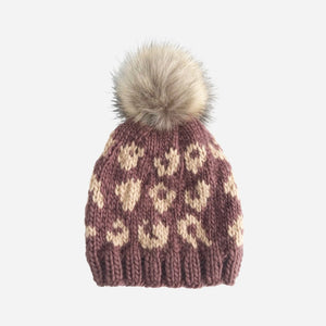 The Blueberry Hill - Cheetah Hat - Mauve