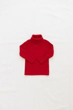 Load image into Gallery viewer, Fin &amp; Vince - Organic Ribbed Turtleneck - Chili