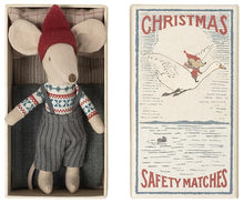 Load image into Gallery viewer, Maileg - Christmas Mouse in Matchbox - Big Brother
