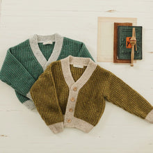 Load image into Gallery viewer, Fin &amp; Vince - Chunky Cardigan - Chartreuse