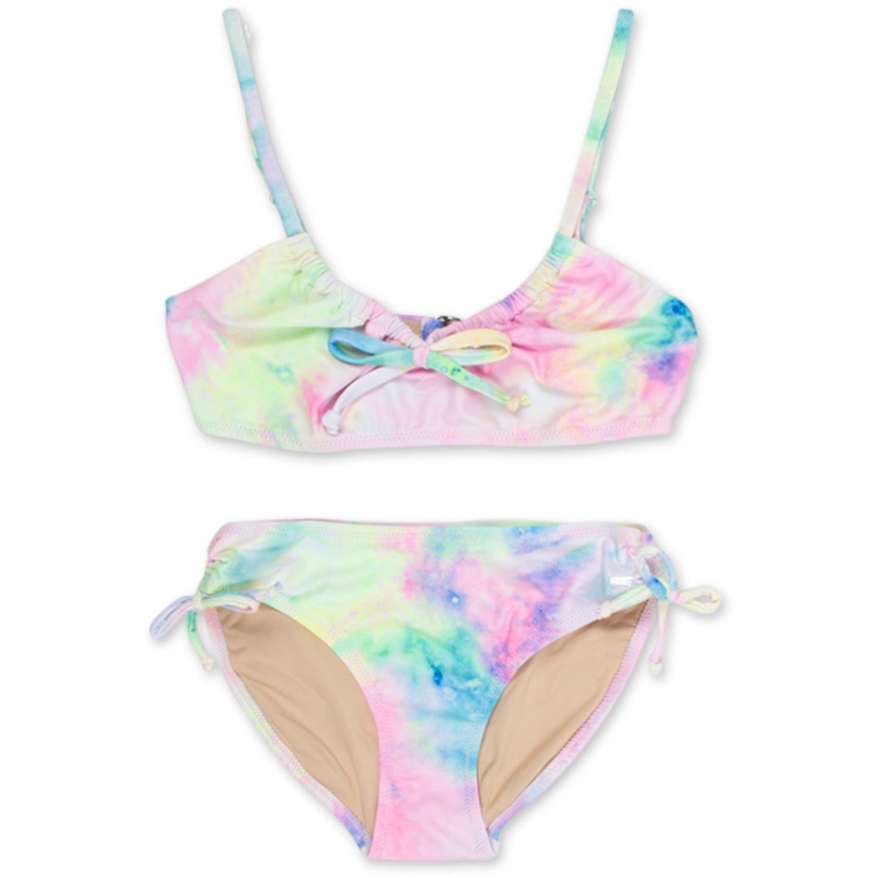 Shade Critters - Two Piece Cinched Bikini -  Neon Tie Dye