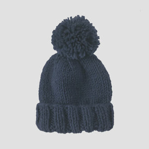The Blueberry Hill - Classic Pom Hat - Navy