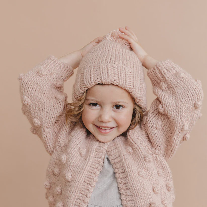 The Blueberry Hill - Classic Pom Hat - Blush