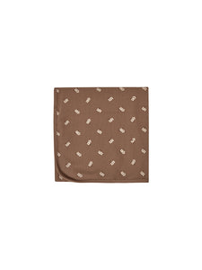 Quincy Mae - Organic Knit Waffle Baby Blanket - Cocoa Floral