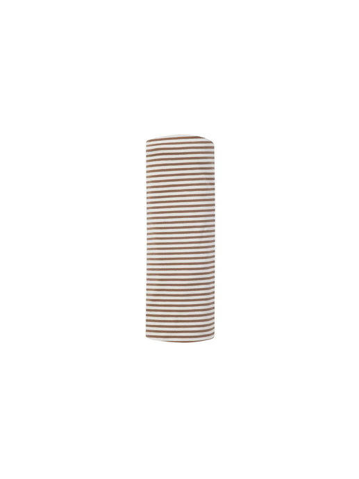 Quincy Mae - Organic Swaddle - Cocoa Stripe