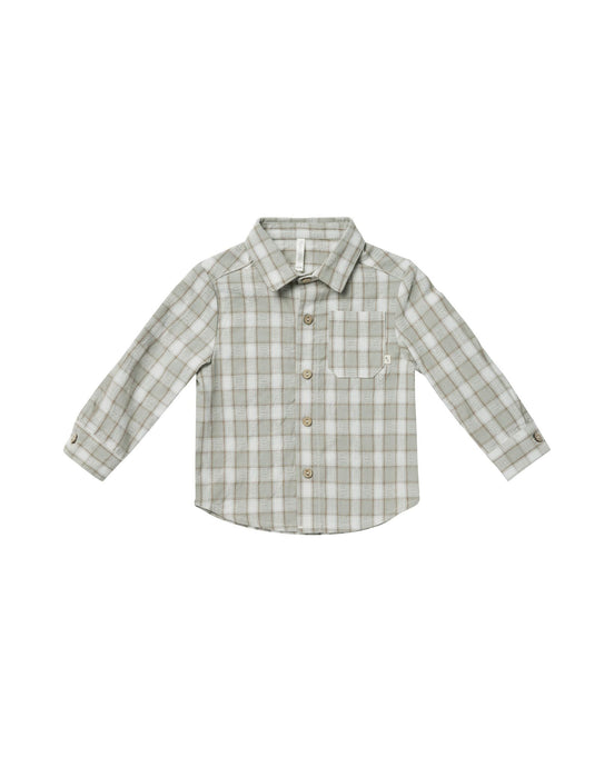 Rylee + Cru - Collared Shirt - Pewter Plaid