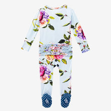 Load image into Gallery viewer, Country Rose - Footie Ruffled Zippered One Piece