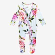 Load image into Gallery viewer, Country Rose - Footie Ruffled Zippered One Piece