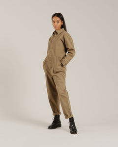 Rylee + Cru - Women's Olive Coverall Jumpsuit