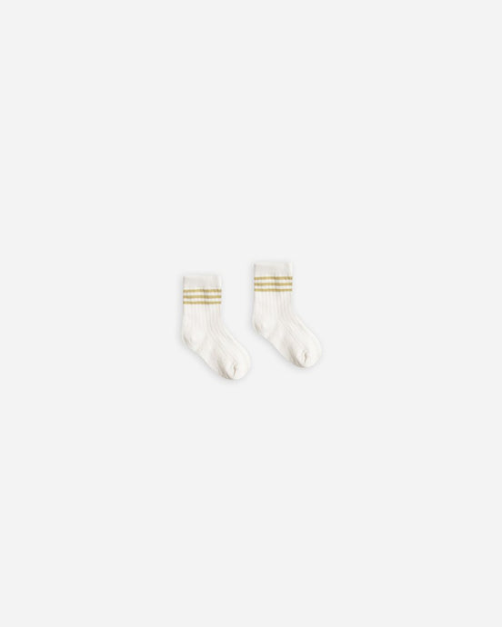 Rylee + Cru Crew Socks - Citron