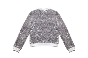 MIA New York - Crystal Sequin Jacket - Gray