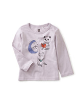 Load image into Gallery viewer, Tea Collection - Cute Critters Baby Graphic Tee - Urchin Purple