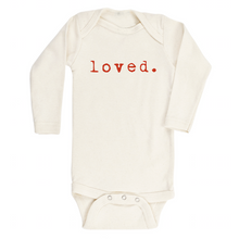 Load image into Gallery viewer, Tenth &amp; Pine - Loved - Long Sleeve Bodysuit - Red