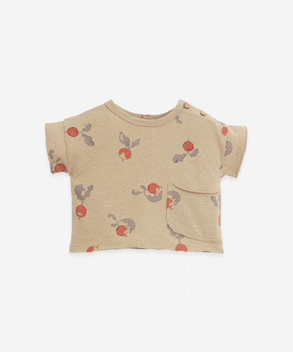 Play Up - Organic Cotton Radish Print Tee - Joao