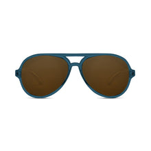 Load image into Gallery viewer, Hipsterkid Aviators Sunglasses - Denim, Polarized Coffee