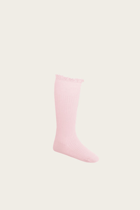 Frill Sock - Blush
