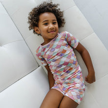 Load image into Gallery viewer, Little Sleepies - Mermaid Scales 2 Piece Short Sleeve &amp; Shorts Bamboo Viscose Pajama Set