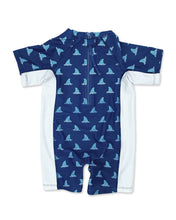Load image into Gallery viewer, Feather 4 Arrow - Fin S/S Baby Beach Daze Surf Suit/Navy