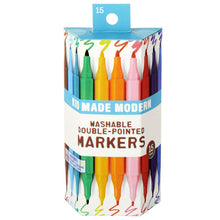 Load image into Gallery viewer, Kid Made Modern - Washable Double Pointed Markers Set of 15