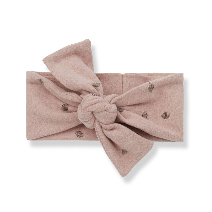 1 + in the family - Gento Printed Leaf Bandeau Headband - Rose