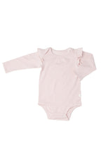 Load image into Gallery viewer, Loulou Lollipop - Girl&#39;s Long Sleeve Bodysuit in TENCEL - Sepia Rose