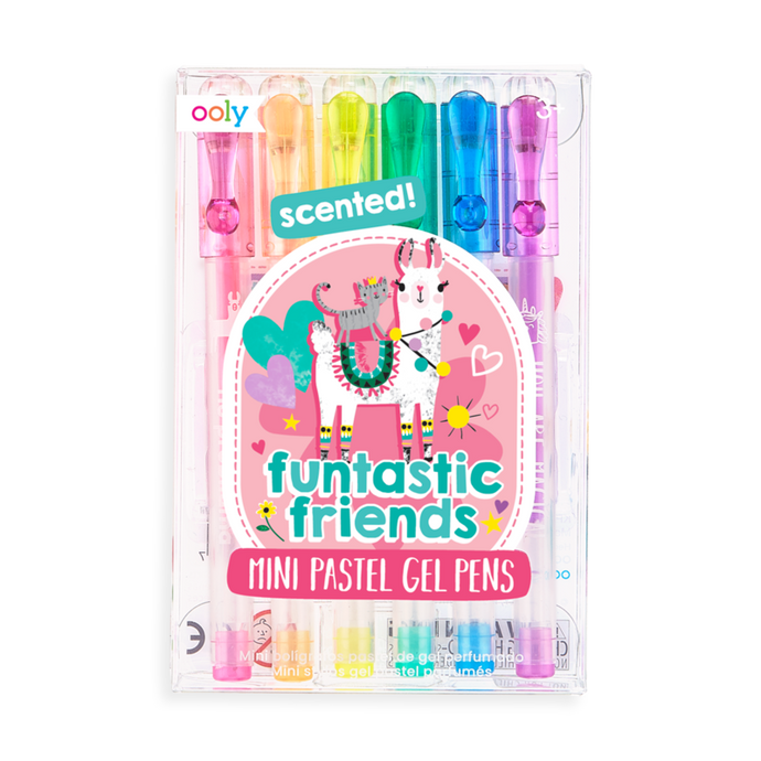 Ooly - Funtastic Friends Scented Colored Mini Gel Pens - Set of 6