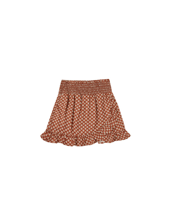 Rylee + Cru - Flower Power Wrap Ruffle Skirt - Amber