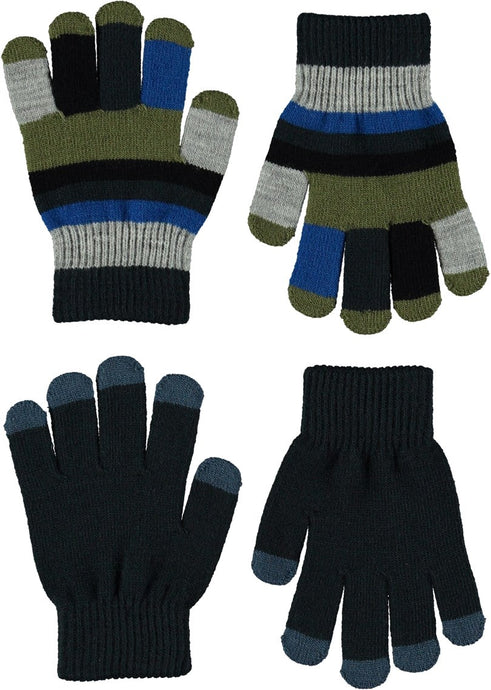 Molo - Kei Gloves - Dark Denim