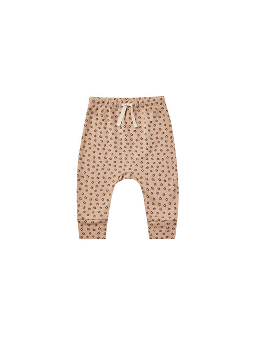 Quincy Mae - Organic Drawstring Pant - Ditsy Bloom