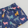 Load image into Gallery viewer, Pink Chicken - Boys Swim Trunk - Navy Dogs