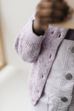 Load image into Gallery viewer, Dotty Cardi - Lilac Fleck