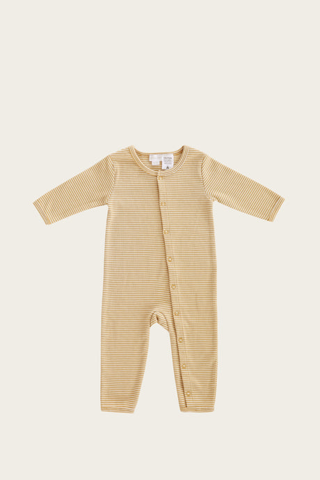 Jamie Kay - Organic Striped Onepiece - Caramel Stripe